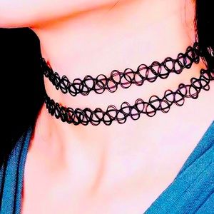 2pc Henna Tattoo Choker Necklace